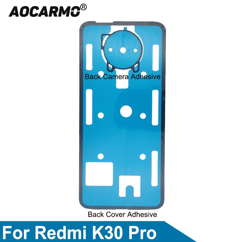 Aocarmo Back Cover Adhesive Rear Housing Tape Back Camera Sticker For Redmi K30 Pro