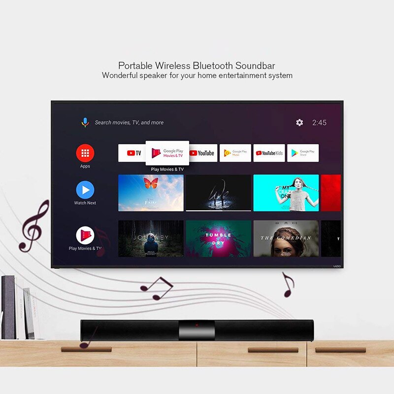 Hjemmekino bærbare trådløse bluetooth-høyttalere kolonne hifi stereo bass lydstang fm radio usb subwoofer for datatelefon