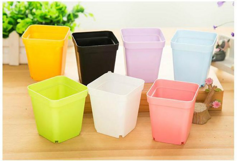 10 st/set mini färgglad blomkruka i plast kruka trädgård balkong blomkrukhållare djur växtkrukor balkon wyq
