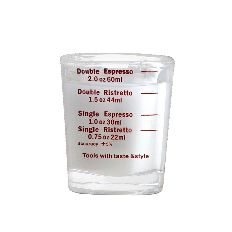 30/60 ml glas målebæger espresso shotglas flydende glas ounce kop med vægt køkkenmål værktøj forsyninger: B
