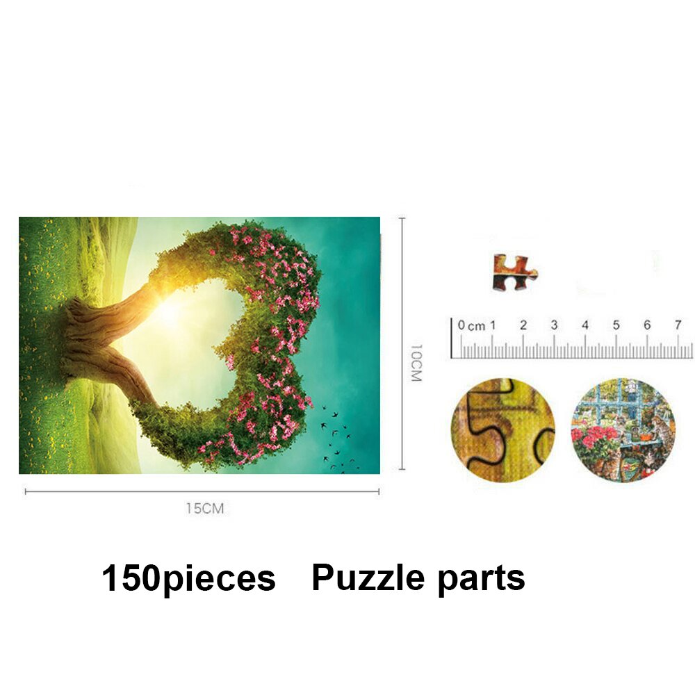 Nuovo 150 Pezzo di Prova Tubo di Puzzle Di Puzzle per I Bambini Adulti di Grandi Dimensioni In Legno FAI DA TE Scenario Puzzle di Decompressione Gioco Giocattolo Educativo Regali