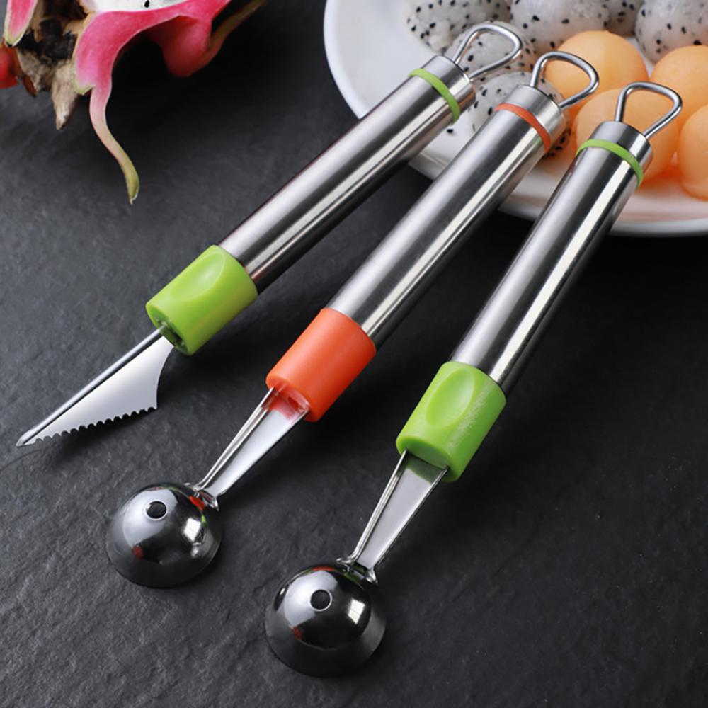 Fruit Platter Carving Knife Melon Spoon Ice Cream Scoop Watermelon Digging Kitchen Gadgets Accessories Slicer Tools Food Cutter