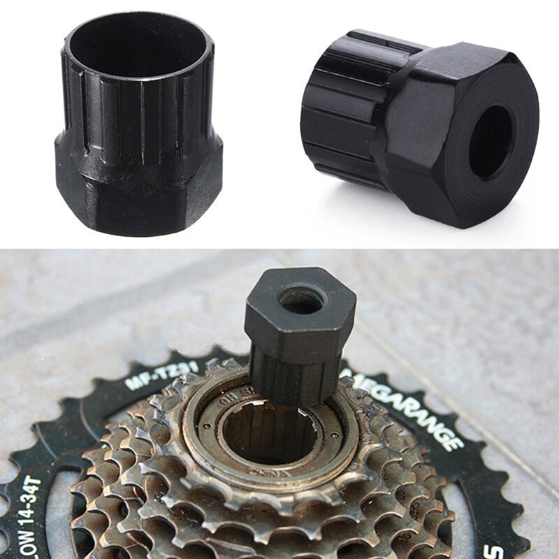 2 stk sykkel sykkel kassett svinghjul freewheel lockring fjerner fjerning verktøy til sykkel sykkel svart