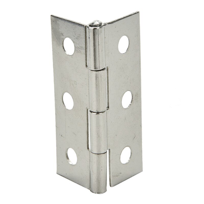 2.5 inches Long 6 Mounting Holes Stainless Steel Butt Hinges 20 Pcs (Pack of 20)
