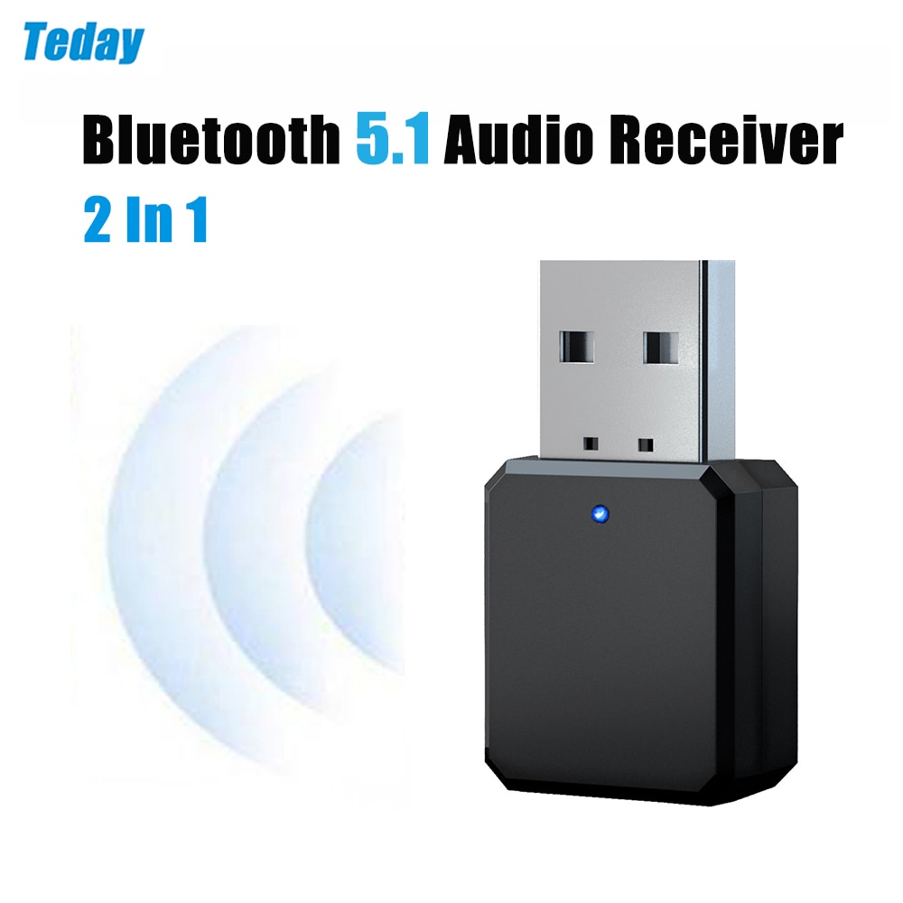 2 in 1 Bluetooth Empfänger 5,1 aptX LL 3,5mm AUX Jack Audio- kabellos Adapter für Auto PC Kopfhörer Mic 3,5 Bluetooth 5,1 Rezeptor