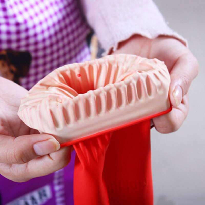 1 paio di guanti di gomma lunghi impermeabili guanti da lavastoviglie in reticolo cucina femminile lavori domestici lavori di pulizia guanti accessori per la casa