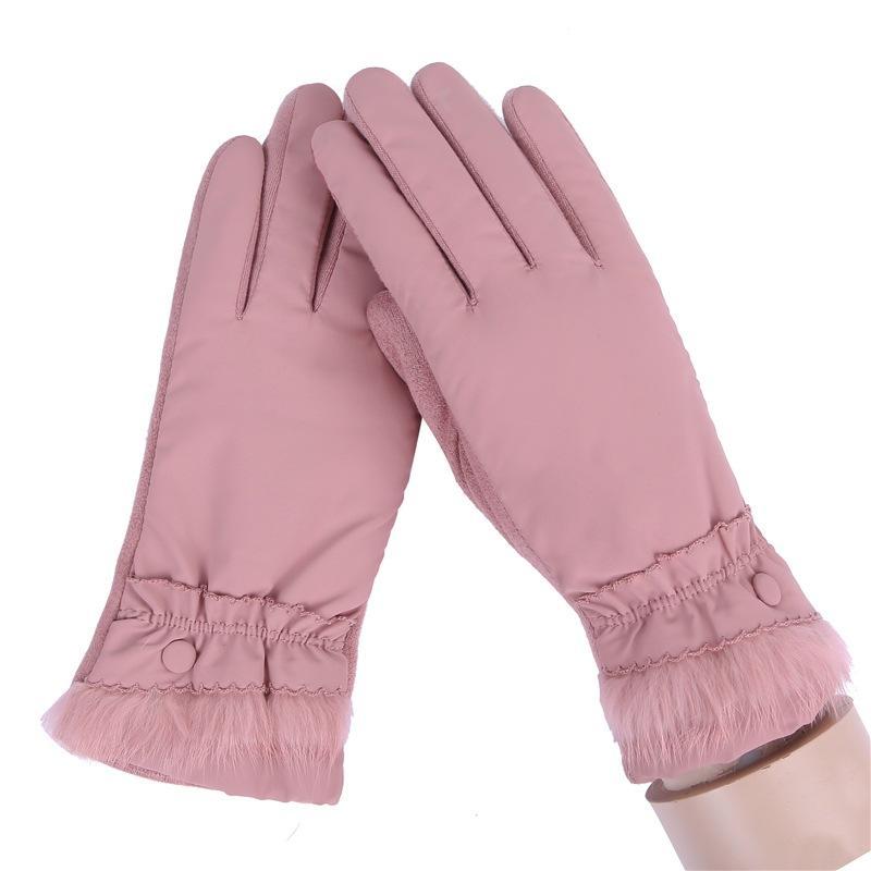 Frauen Casual Solide Voll-Finger Winddicht Touch 027A, 027C, 027D, 027E Bildschirm Unisex Bildschirm, warme Handschuhe