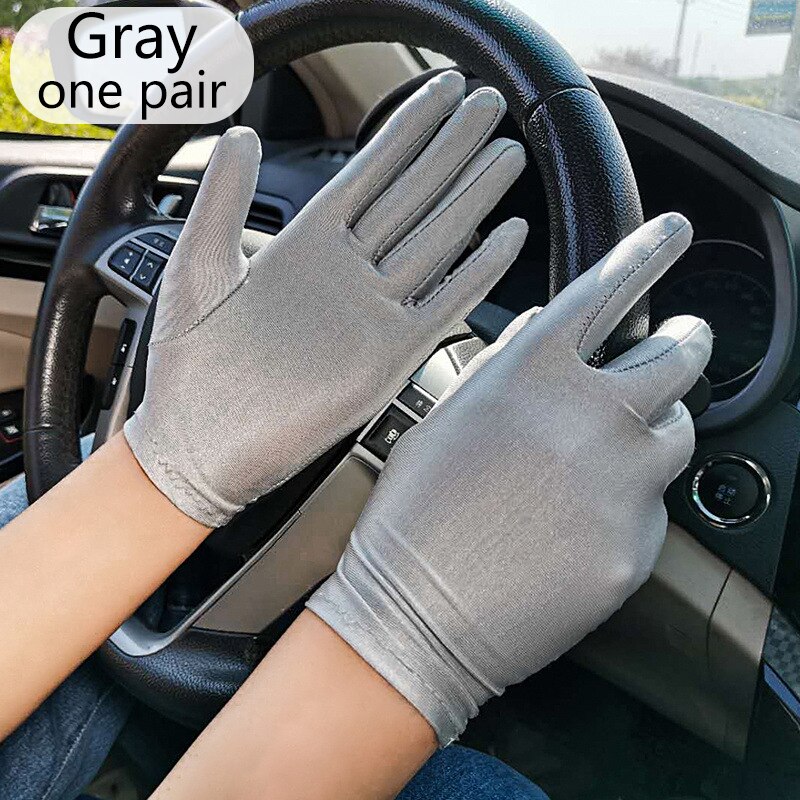 Guantes de encaje calados para protección solar, encaje delicado patrón Jacquard, accesorios de boda: 6