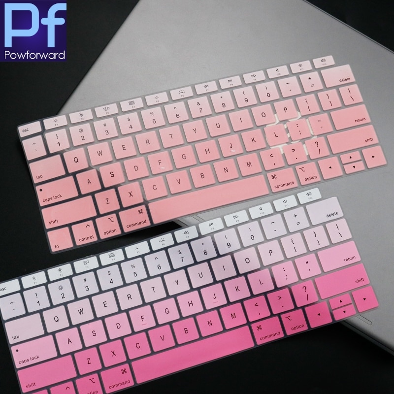 Silicone Keyboard Cover For MacBook Air 13 inch Release A1932 Touch ID Waterproof Dust-Proof Protective Skin