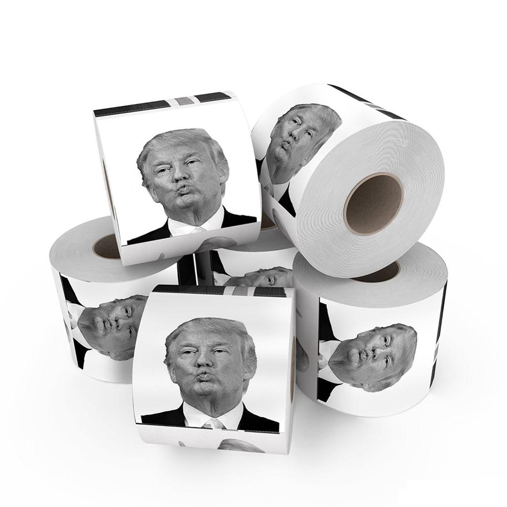 Président papier toilette rouleau Gag blague Unique papier toilette fournitures pour la maison papiers à rouler papier hygiénique drôle