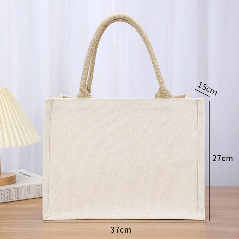Bolsa de compras de lona, bolsos portátiles ecológicos de hombro, bolsa de almacenamiento de algodón, bolsa de comestibles de arpillera, rápido, bolso de arpillera: Naranja