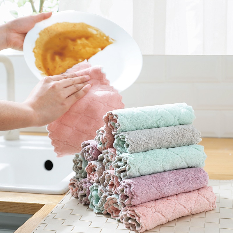 1pc keukengereedschappen gadgets superabsorberende microvezel keuken vaatdoek zeer efficiënte servies huishoudelijke schoonmaakdoek