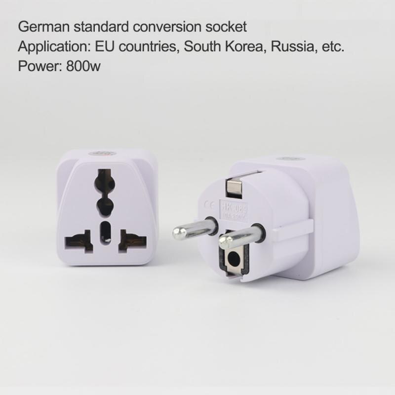 Ac 250V 10A 800W Universele Plug Adapter International Travel Adapter Stekker Converter Stopcontact 4.0Mm EUTSLM1: 07