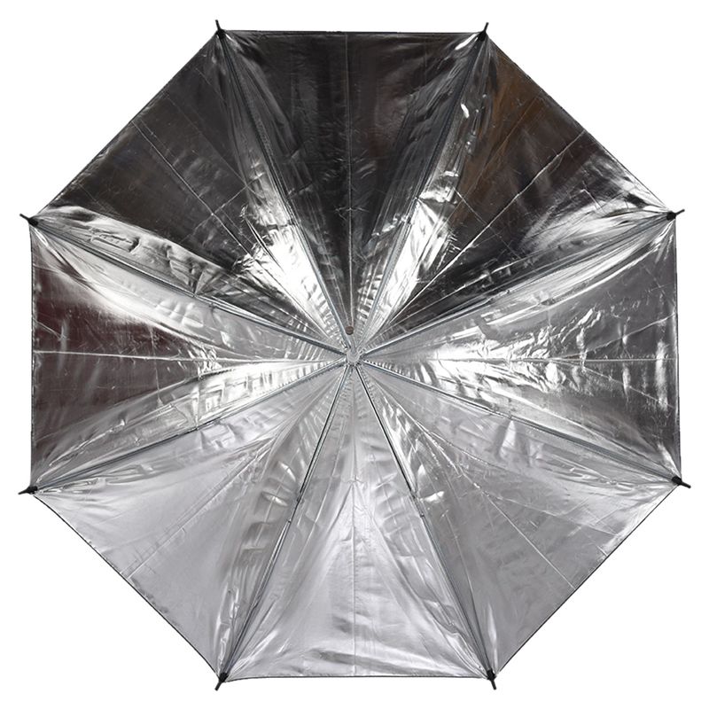 AMS-33in/83Cm Zachte Paraplu Zilver Diffusie Functie Doorschijnende Zilveren Paraplu Voor Studio Flash (33in/83Cm zilver + Diffusi