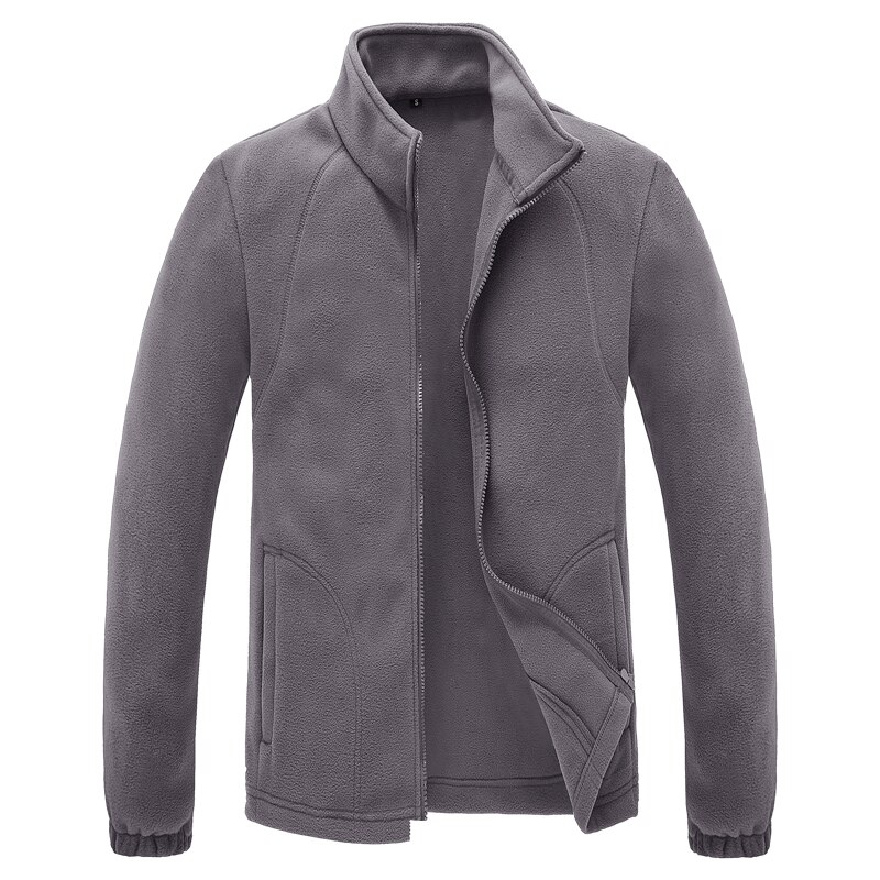 Alpinskin manteau en molleton pour homme, coupe-vent thermique pour Sport de plein air, escalade, Camping Trek, VA484: Dark Gray / Asian Size M