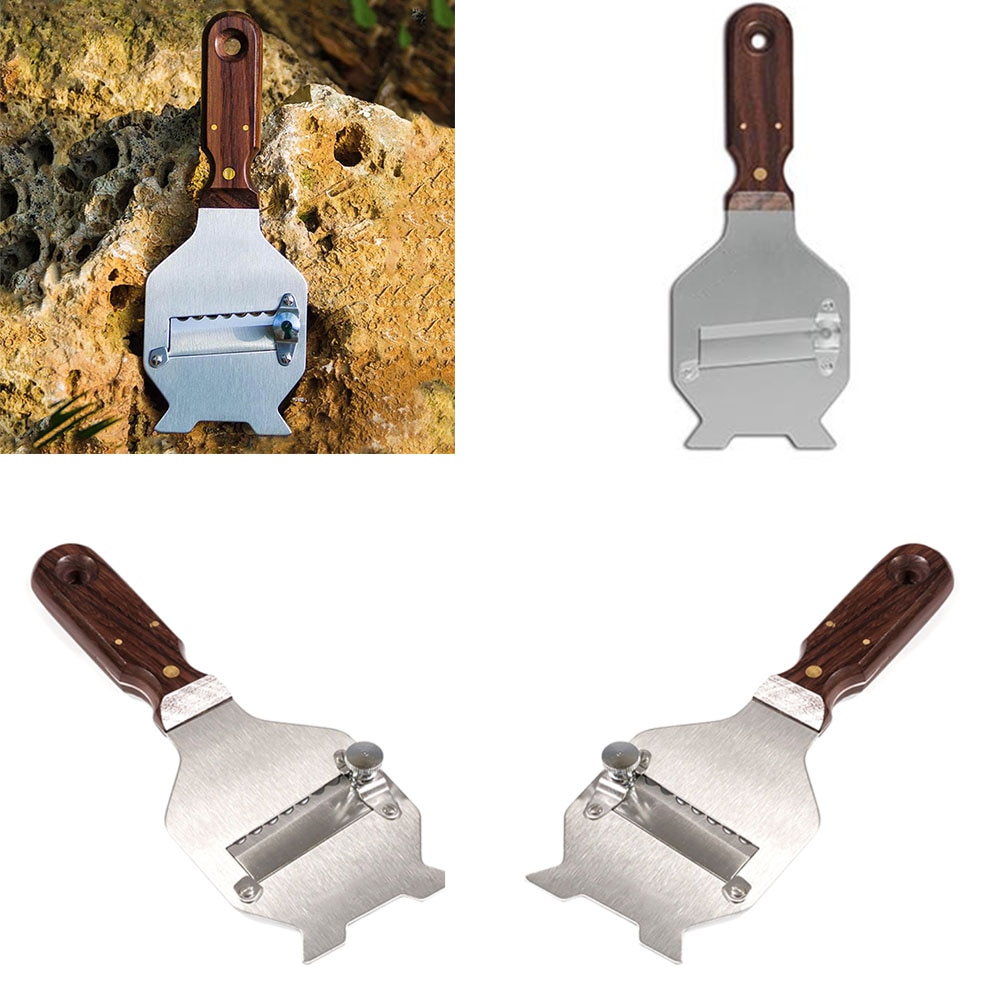 Coupe multifonction en acier inoxydable | Cuisson du fromage, truffes râpe en bois, outil de cuisine, trancheur de chocolat et de beurre