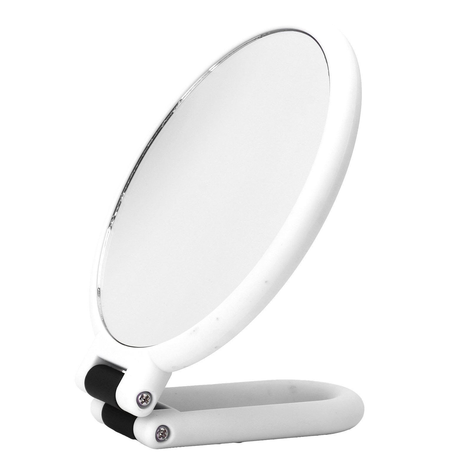 Makeup Mirror 15X Magnifying Cosmetic Mirror Portable Folding Handheld Double Sided Vanity Mirrors for Tabletop Bathroom Travel: White