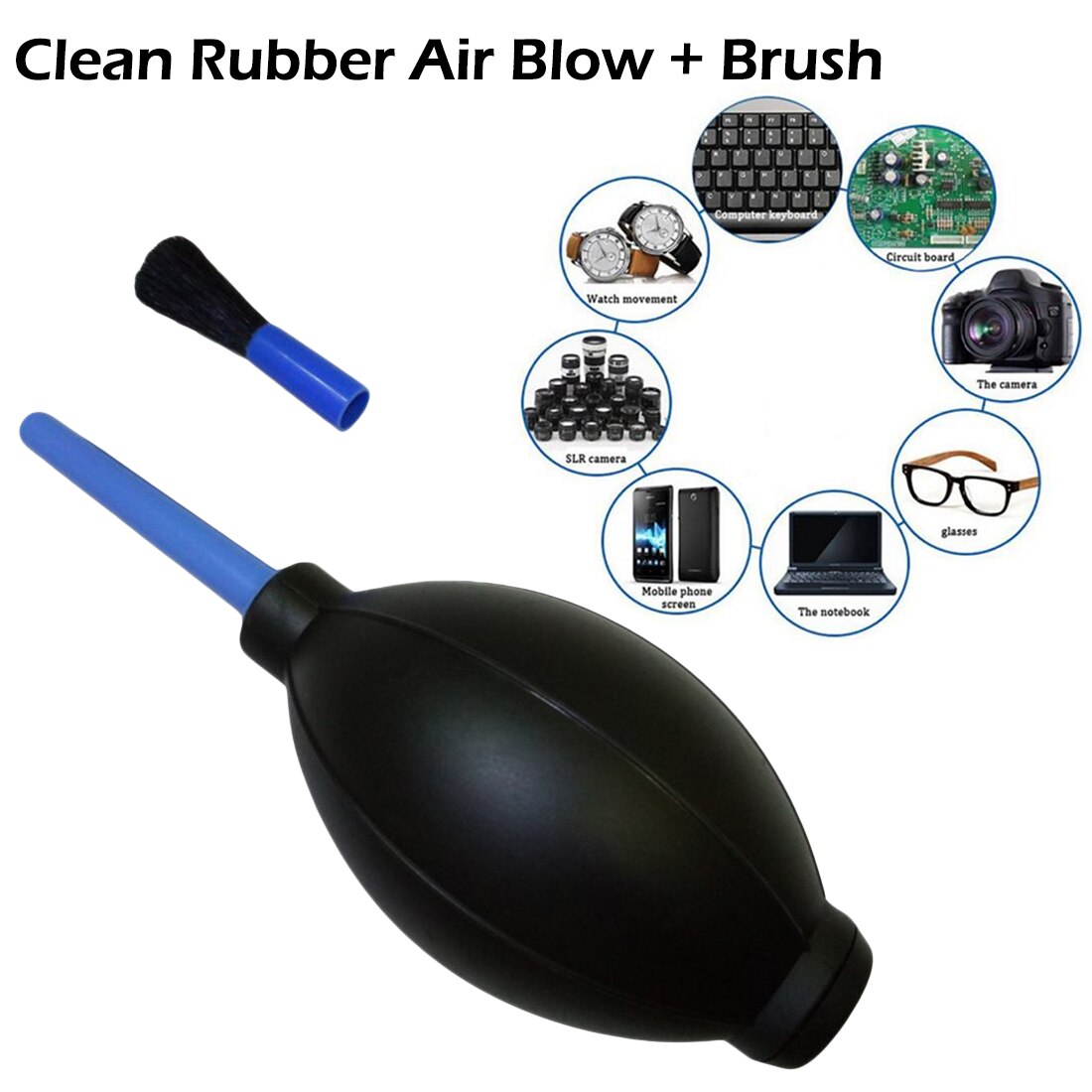 Outil universel de nettoyage de lentille de filtre de poussière de pompe de ventilateur d'air en caoutchouc de filtre de poussière pour l'ordinateur d'écran d'affichage à cristaux liquides de lentille d'appareil-photo de DSLR