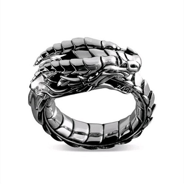 Personality Dragon Ring Men and Women Ring Retro Domineering Ring Party Dating Men and Women Ring