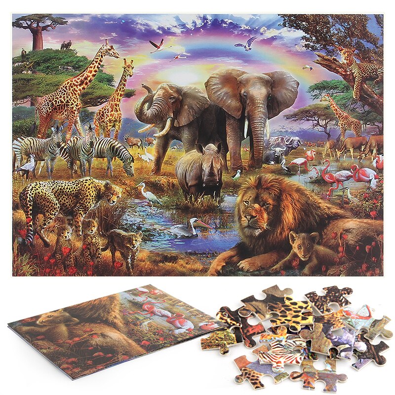 Animal World Puzzle 1000 Pieces Jigsaw Puzzle for Adults Kids