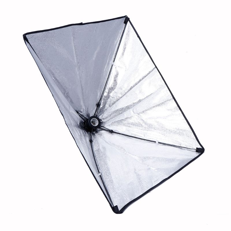50x70cm Studio Licht Fotografie Softbox Regenschirm Fr 4 Buchse E27 Lampe Birne Kopf D08A