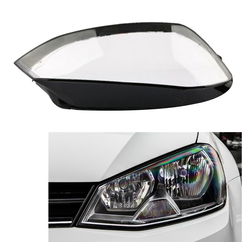 Car Clear Front Headlight Lens Cover Replacement Headlight Head Light Lamp Shell Cover for Volkswagen Golf 7 MK7 Left: Default Title