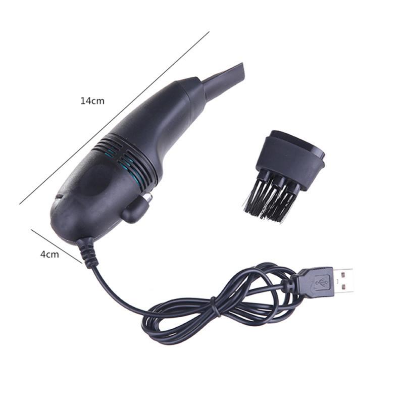Limpiador portátil de teclado, 1 Uds., Mini, USB, ordenador portátil, aspiradora, brocha para polvos, Kit de limpieza, herramienta de limpieza del hogar