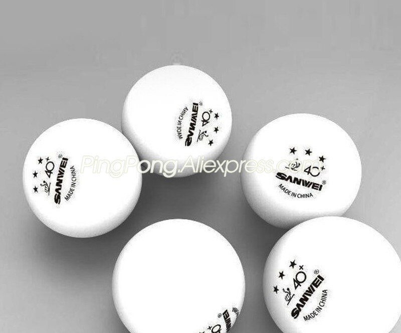 SANWEI 3-Sterne Tischtennis Bälle ITTF Genehmigt Poly Kunststoff Nahtlose SANWEI 3 STERNE Klingeln Pong Bälle