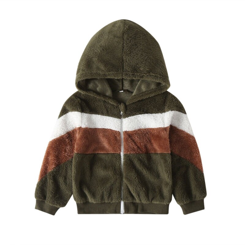 1-4years bebê menina menino inverno roupas quentes com capuz casaco de lã casaco com capuz jaqueta com capuz outerwear