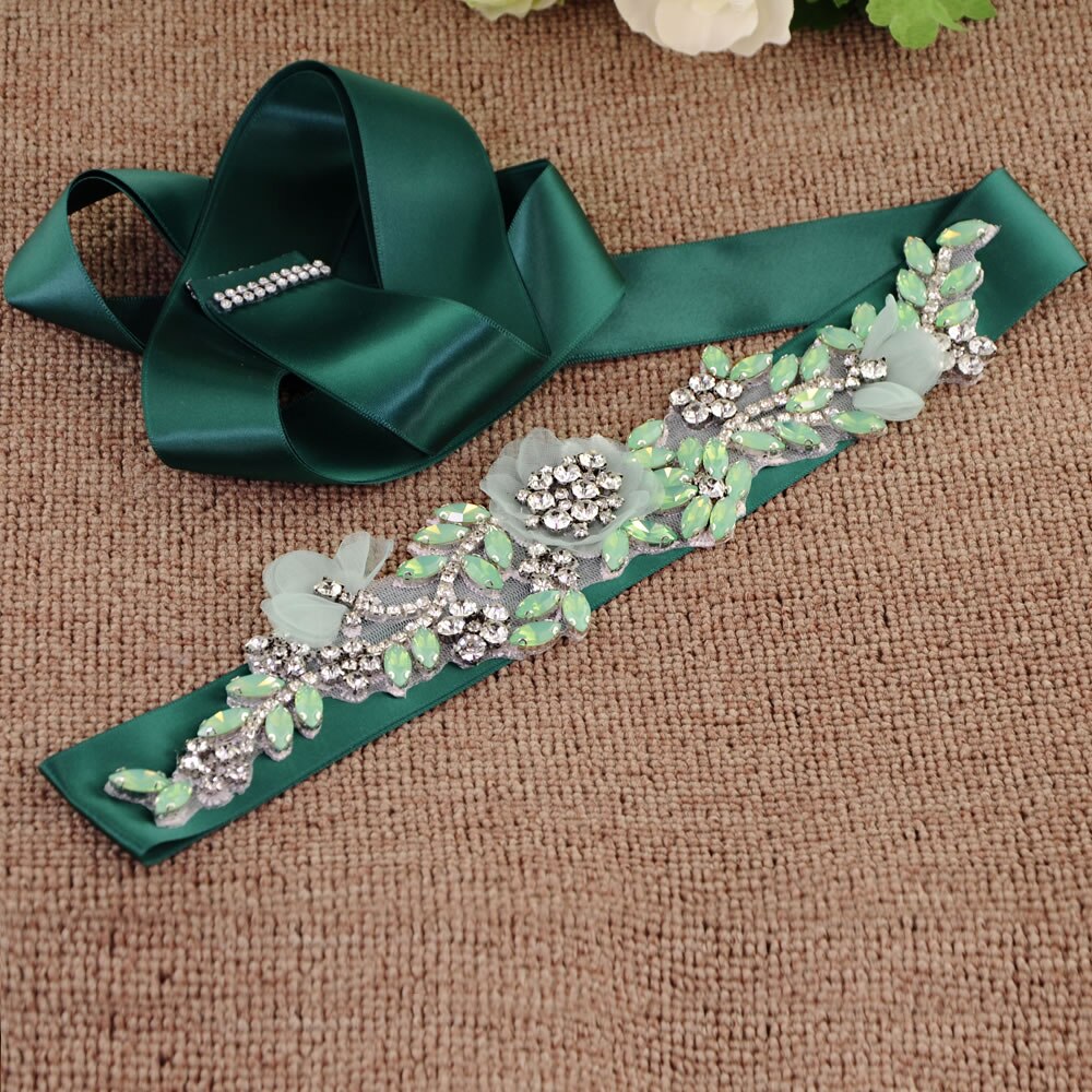Cinturón de novia OLOMLB, brillante correa de diamantes de imitación, cinturón de novia con diamantes dorados, cinturón de boda, cinturón con cristales, faja de boda, fajín de flores dorado B