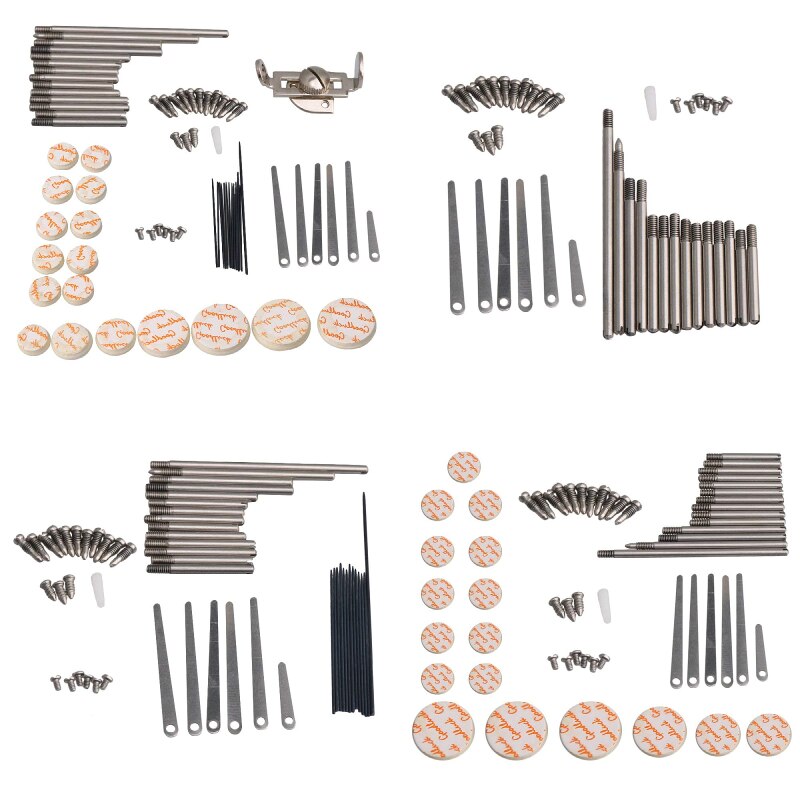 Kit de herramientas de reparación de clarinetes, piezas de mantenimiento, Kit de tornillos, hoja de resorte, accesorio para instrumentos de viento en madera, bricolaje