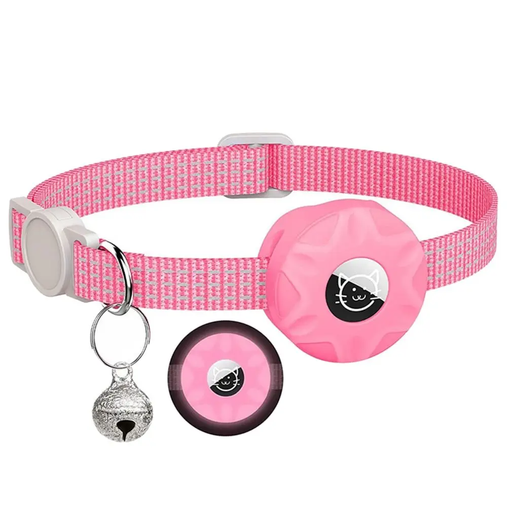 Katt med gps for airtag-tilbehør anti-tapt halsbånd for apple airtag-holder sporingsboks kjæledyrhalsbånd: Mørk khaki