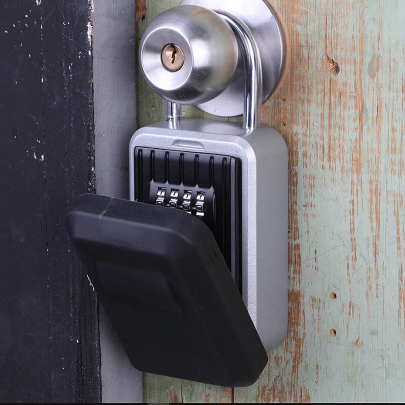 Sleutel Opslag Lock Box Met 4-Digit Combinatie Opknoping Sleutel Kluis Voor Indoor Outdoor Jr Deals