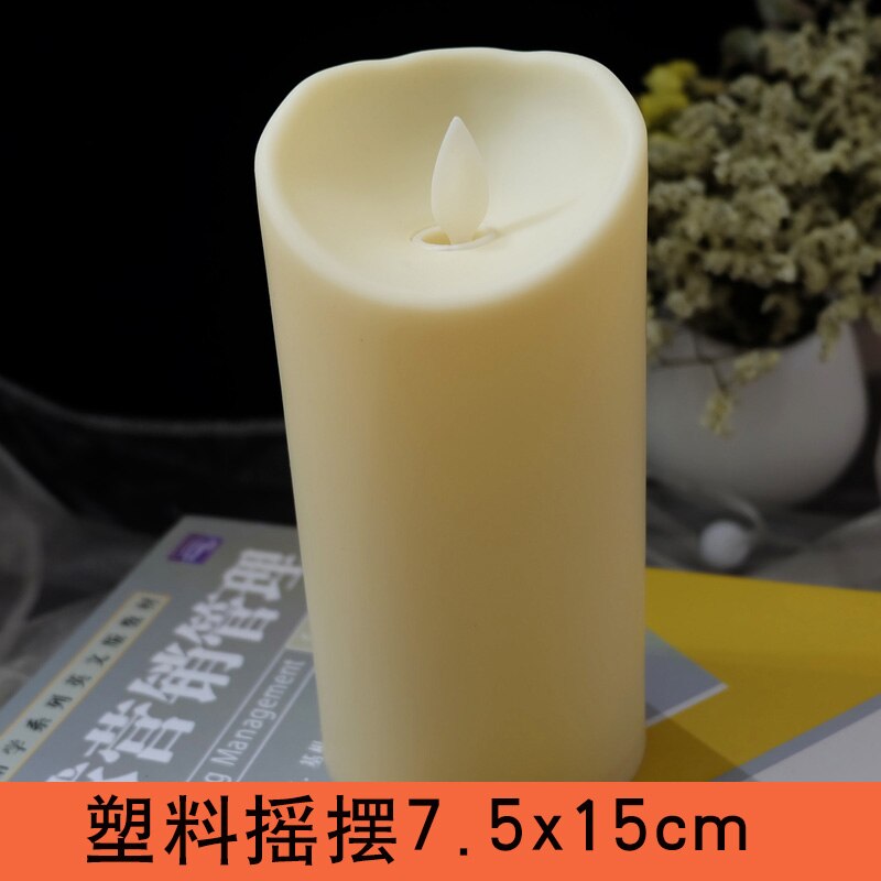 1-3 unids/set velas electrónicas Led amor cumpleaños decoración del hogar velas sin llama ámbar decorativas coloridas luces Led de té/romántico: D1Pcs
