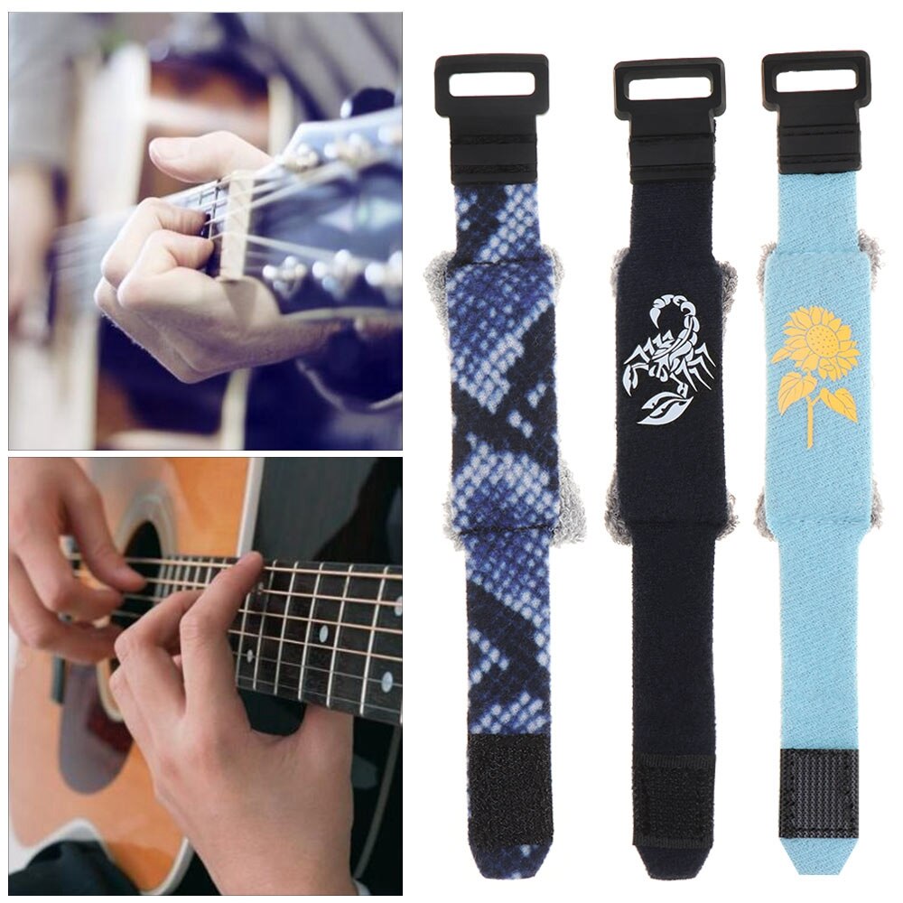 1Pc Gitaar Kleur Wraps Snaren Mute Muter Fretboard Dempen Wraps Akoestische Elektrische Gitaar Bas Ukulele Instrument Accessoire