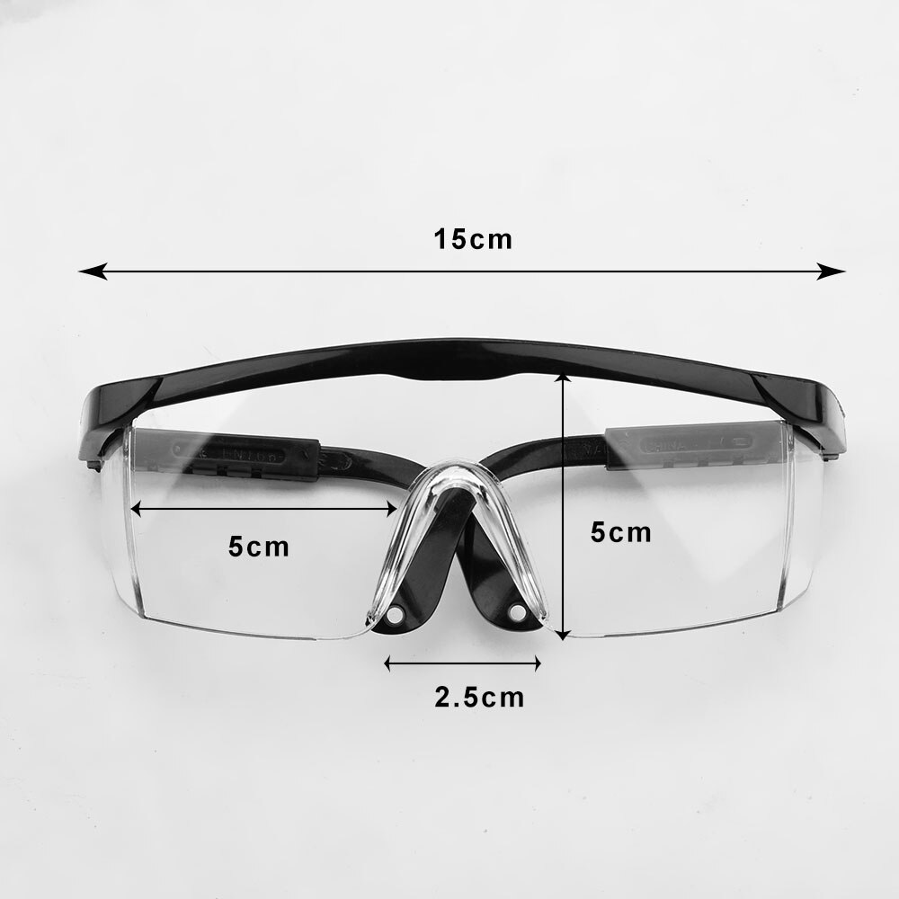 Anti-fog Safety Goggles Foldable Adjustable Anti-Sneeze Liquid Anti-Droplets Windproof Lab Glasses Clear Lens Eye Protection