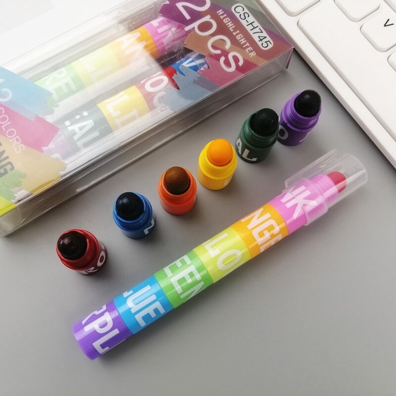 Surligneur Pastel arc-en-ciel pour la papeterie scolaire