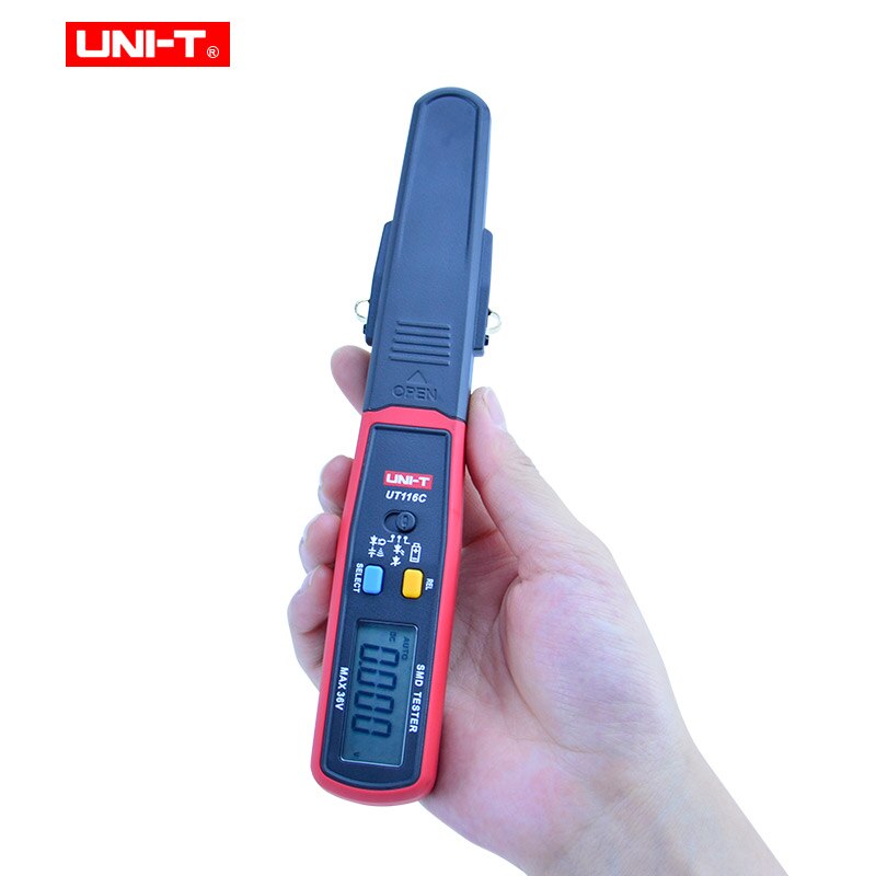 UNI-T Smd Multimeter UT116A UT116C Auto Range Weerstand Capaciteit Diode (Rcd) Led Zener Dcv Continuïteit Tester Met Clip