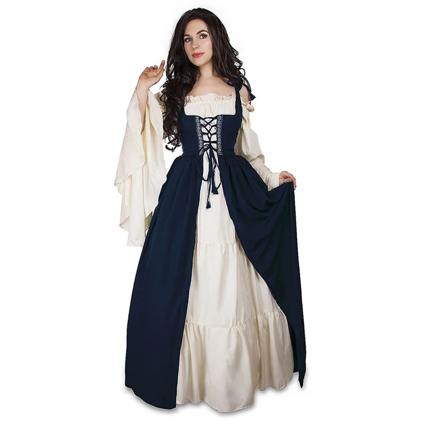 Abito Punk medievale Cosplay costumi di Halloween donne palazzo festa di carnevale travestimento principessa femminile Vestido vittoriano Robe