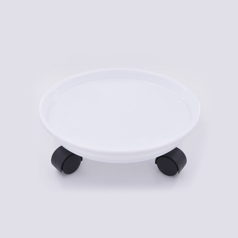Home gardening thickened round roller universal wheel flower pot tray plastic mobile flower pot base water tray