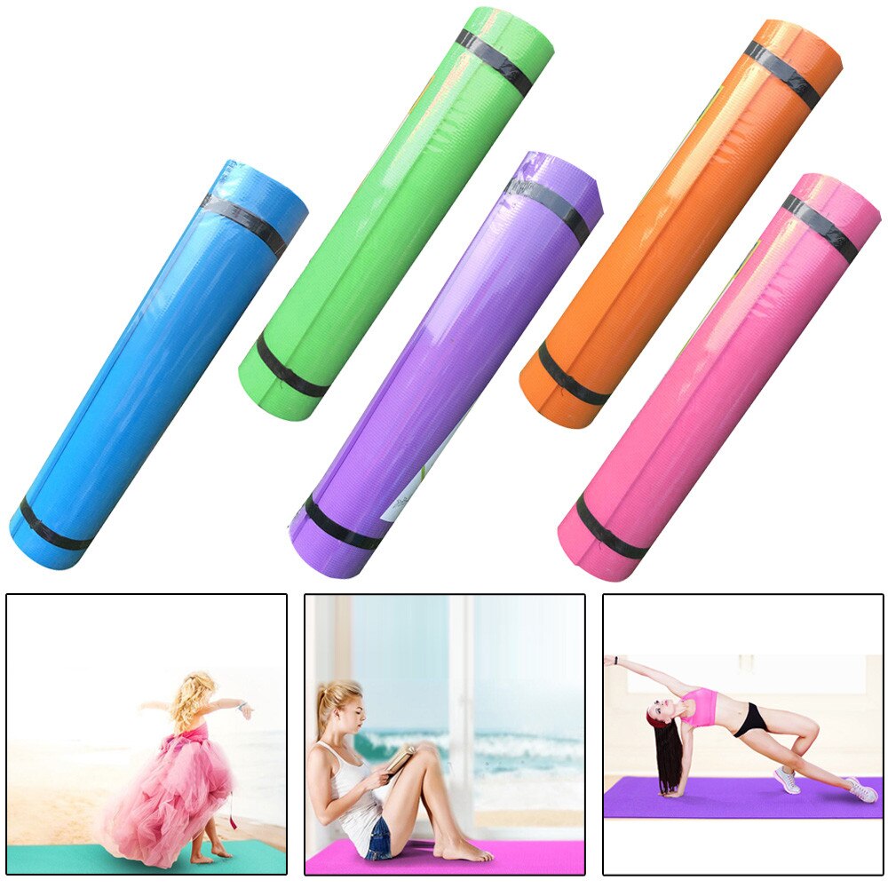 4mm eva tyk slidstærk yogamåtte skridsikker træning fitnesspudemåtte yogamåtter til fitness esterillas yoga: Default Title