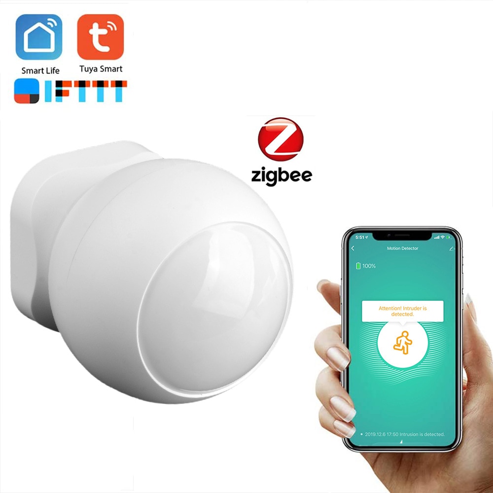 Zigbee Home Security Indoor Pir Infrarood Motion Sensor/Tuya Smart Wireless Motion Sensor Detector/Wireless Motion Sensor Alarm
