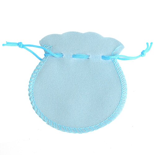 100pcs 7*8cm 9*12cm Velvet Bags Drawstring Pouch Calabash Jewelry Packing Bags Wedding Xmas Party Bags cadeau sachet bonbon: Blue / 7x8cm