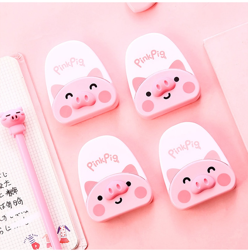 Mignon cochon Correction bande étudiants papeterie dessin animé Animal correcteur fournitures de bureau enfants étudiant Modification Gadgets