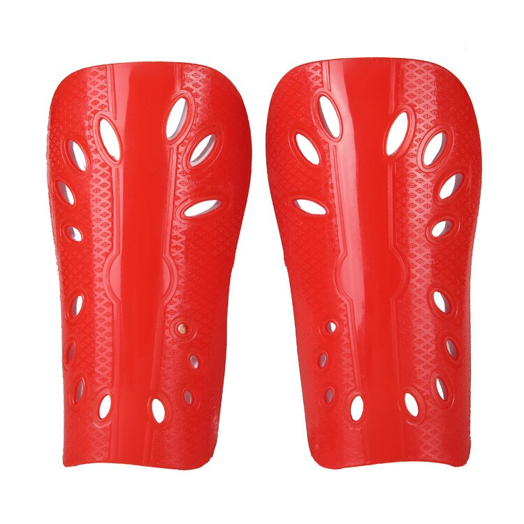 1 Pair Soft Light Football Shin Pads Soccer Guards Supporters Sports Leg Protector For Kids Adult Protective Gear Shin Guard: Red / Children