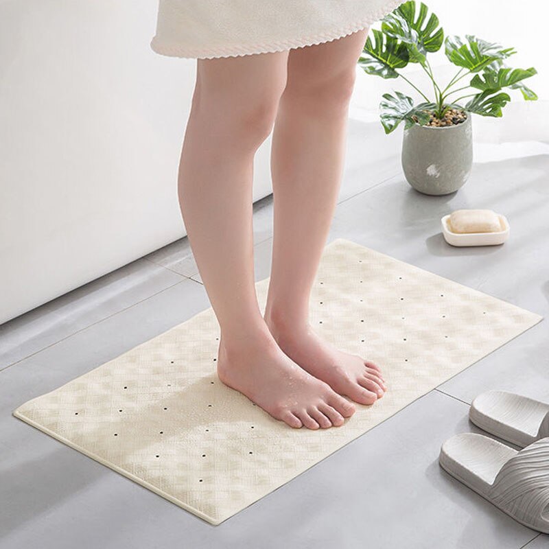 Rubber Material Bathroom Anti-slip Mat Shower Room Floor Mat Home Bathroom Waterproof Foot Pad Can Massage Anti-fall Mat
