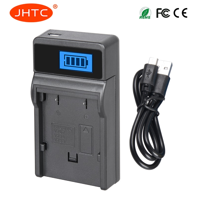 JHTC Battery Charger BN-VF707U BN VF707 BNVF707 For JVC GZ-D240 GR-X5 MG77 MG505 Charger For liion Battery BN VF707