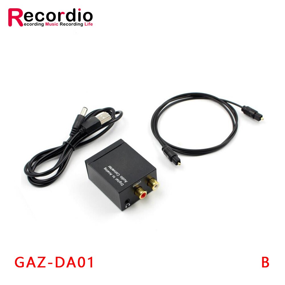 GAZ-DA01 Digital zu Analog Audio Konverter Verstärker Decoder Optische Fiber Coaxial Signal Analog DAC Stereo: GAZ-DA01 B