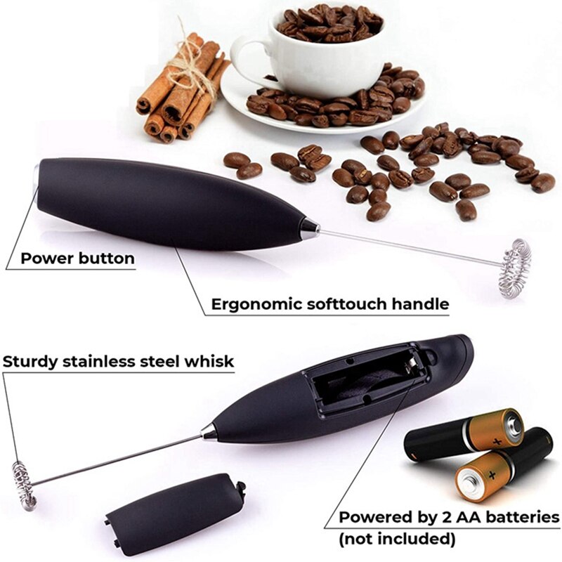 Hand Held Coffee Foam Maker Electric Milk Foaming Machine Battery Foam Maker With Bracket For Coffee Latte Cappuccino