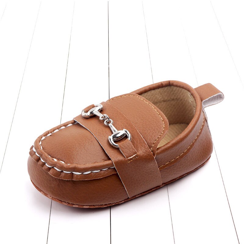 Zapatos de para primavera y otoño para recién nacido, ropa para niño y niña, zapatos de suela suave para niño pequeño: Castaño / 13-18 meses